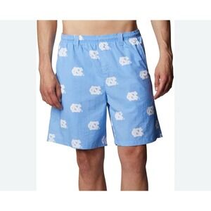 UNC Tarheels Men's Columbia PFG Back Cast River Shorts Size Small Beach NCAA‎